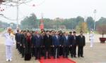 Lãnh đạo Đảng, Nhà nước vào Lăng viếng Chủ tịch Hồ Chí Minh, tưởng niệm các Anh hùng liệt sĩ