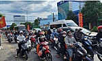 Nỗ lực điều tiết giao thông qua cầu Rạch Miễu