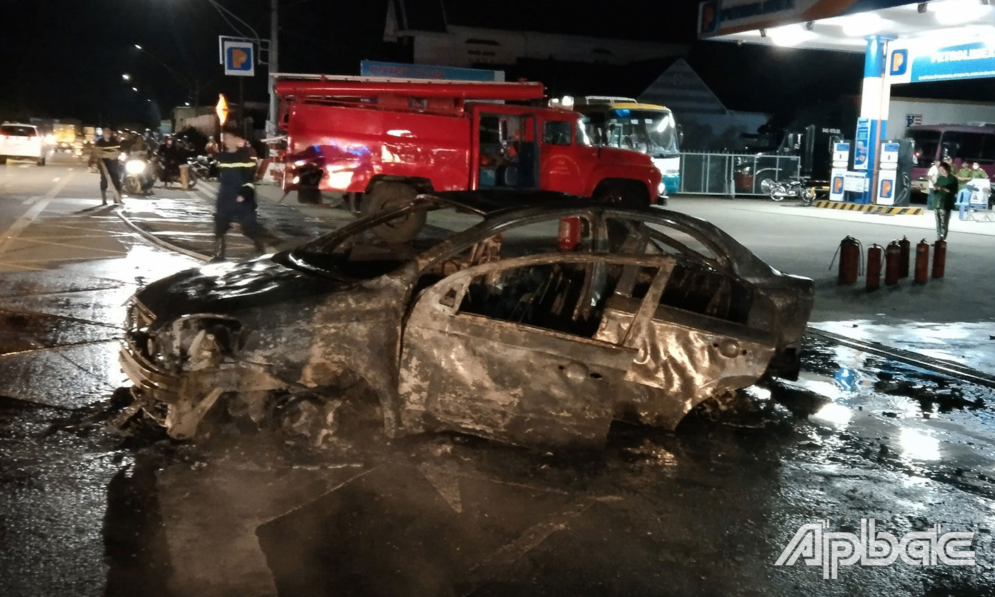 Hiện trường vụ cháy.