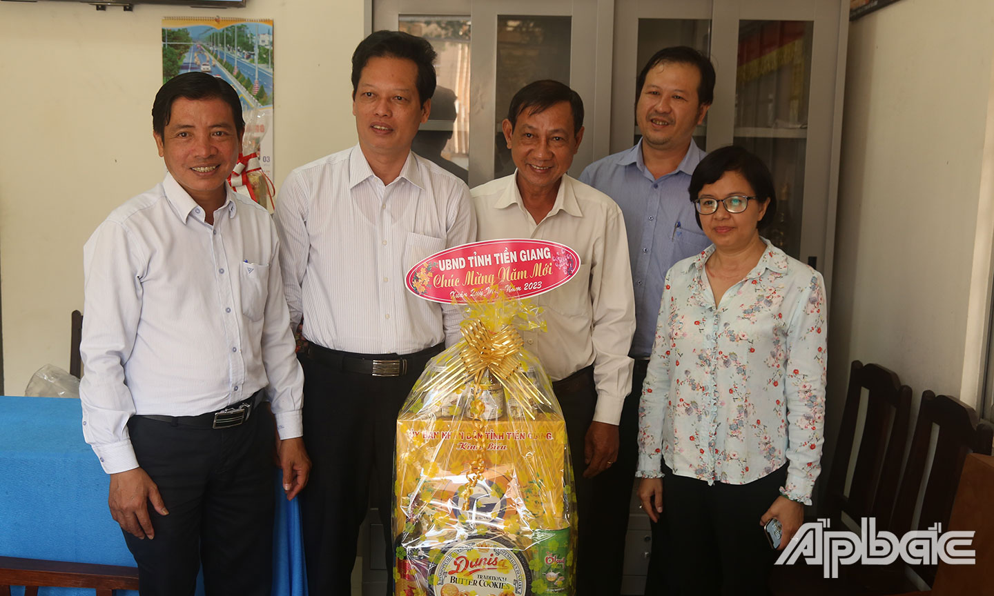 Đoàn chúc Tết Cơ quan Thường trú Thông tấn xã Việt Nam tại Tiền Giang