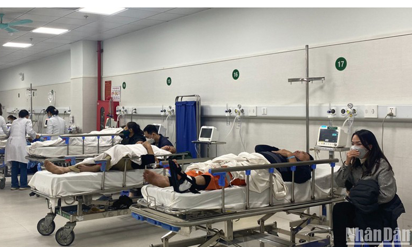 Bệnh nhân nhập viện cấp cứu tại Bệnh viện Hữu nghị Việt Đức. 