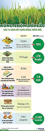 Nông thôn khởi sắc sau 12 năm xây dựng nông thôn mới