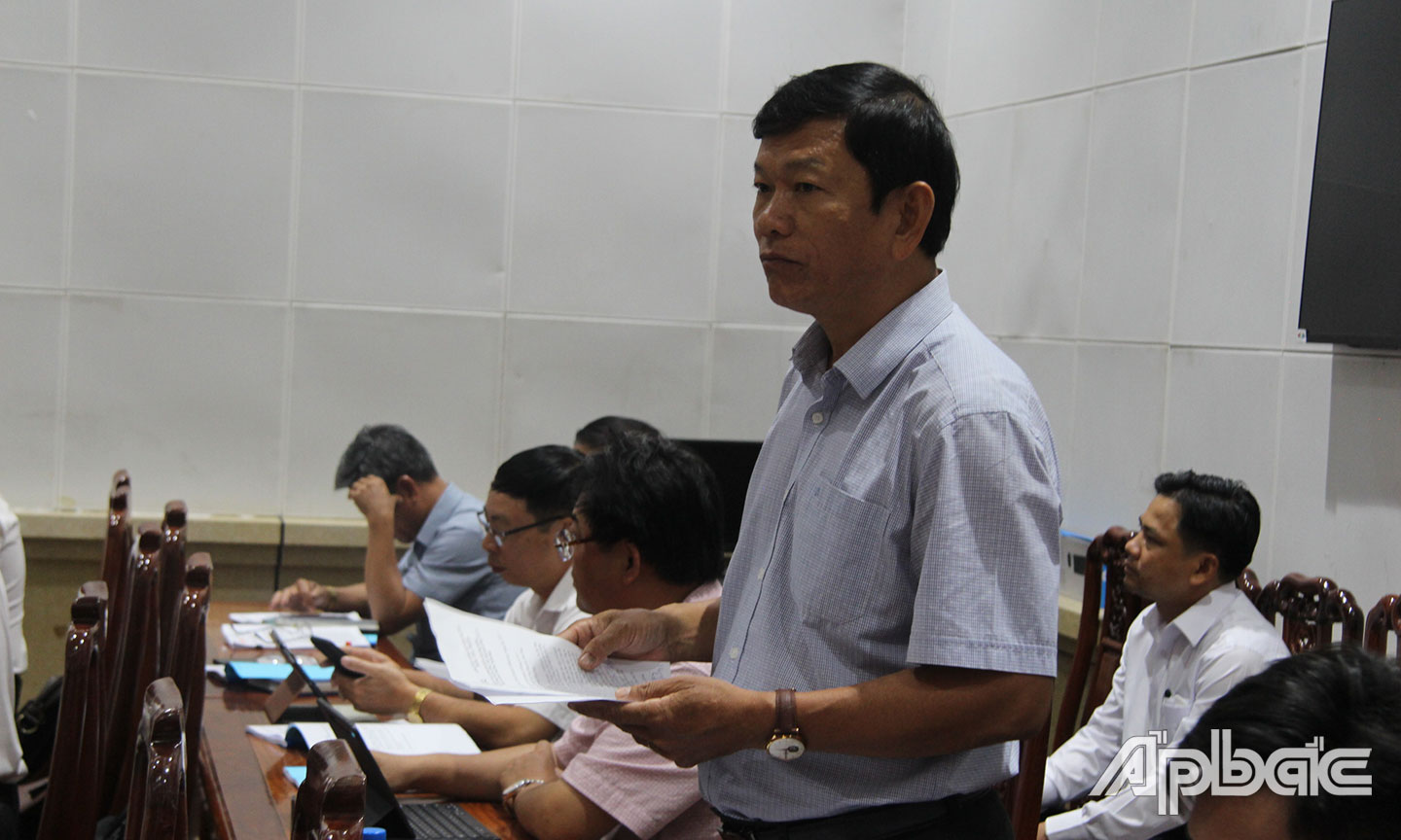 UBND huyện Tân Phú Đông đề nghị các giải pháp.