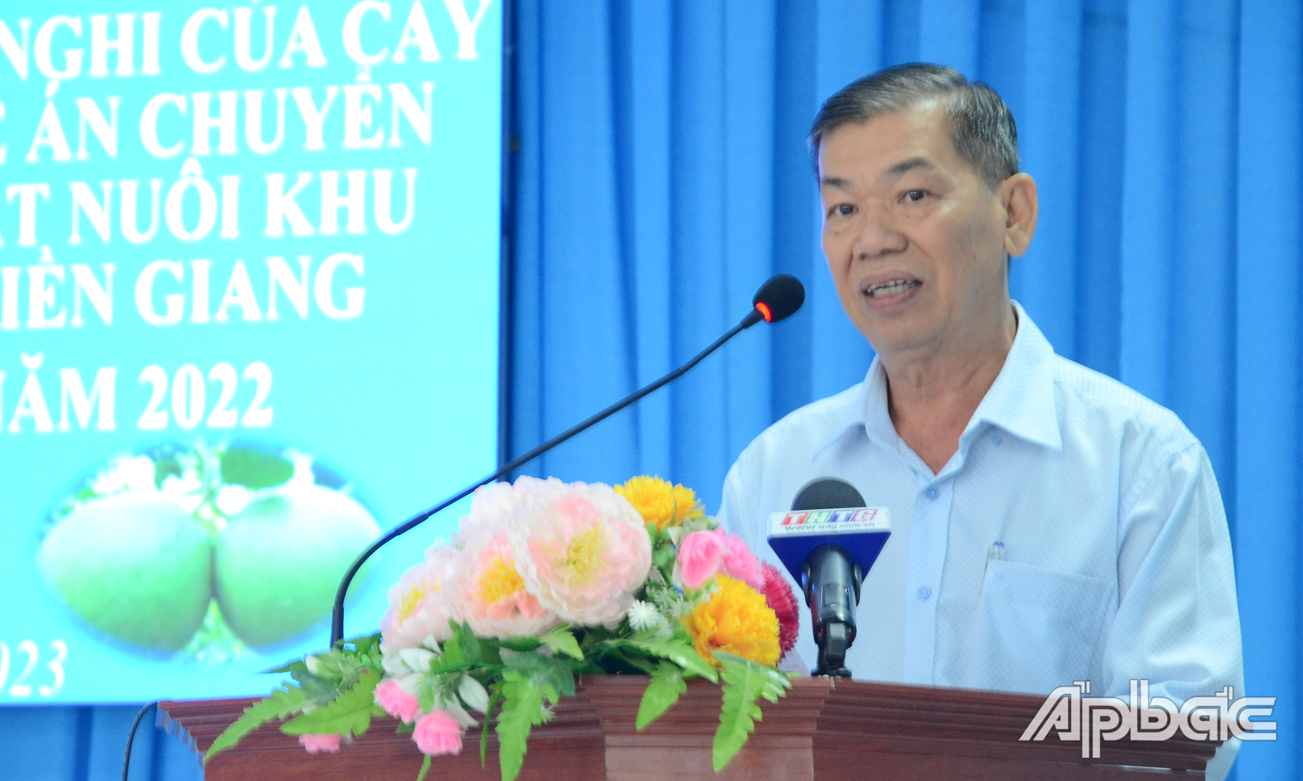 Đồng chí Nguyễn Văn Mẫn phát biểu tại hội thảo.