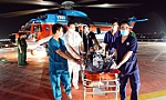 Cấp cứu bằng trực thăng đưa ngư dân bị đột quỵ từ huyện đảo Trường Sa về đất liền điều trị