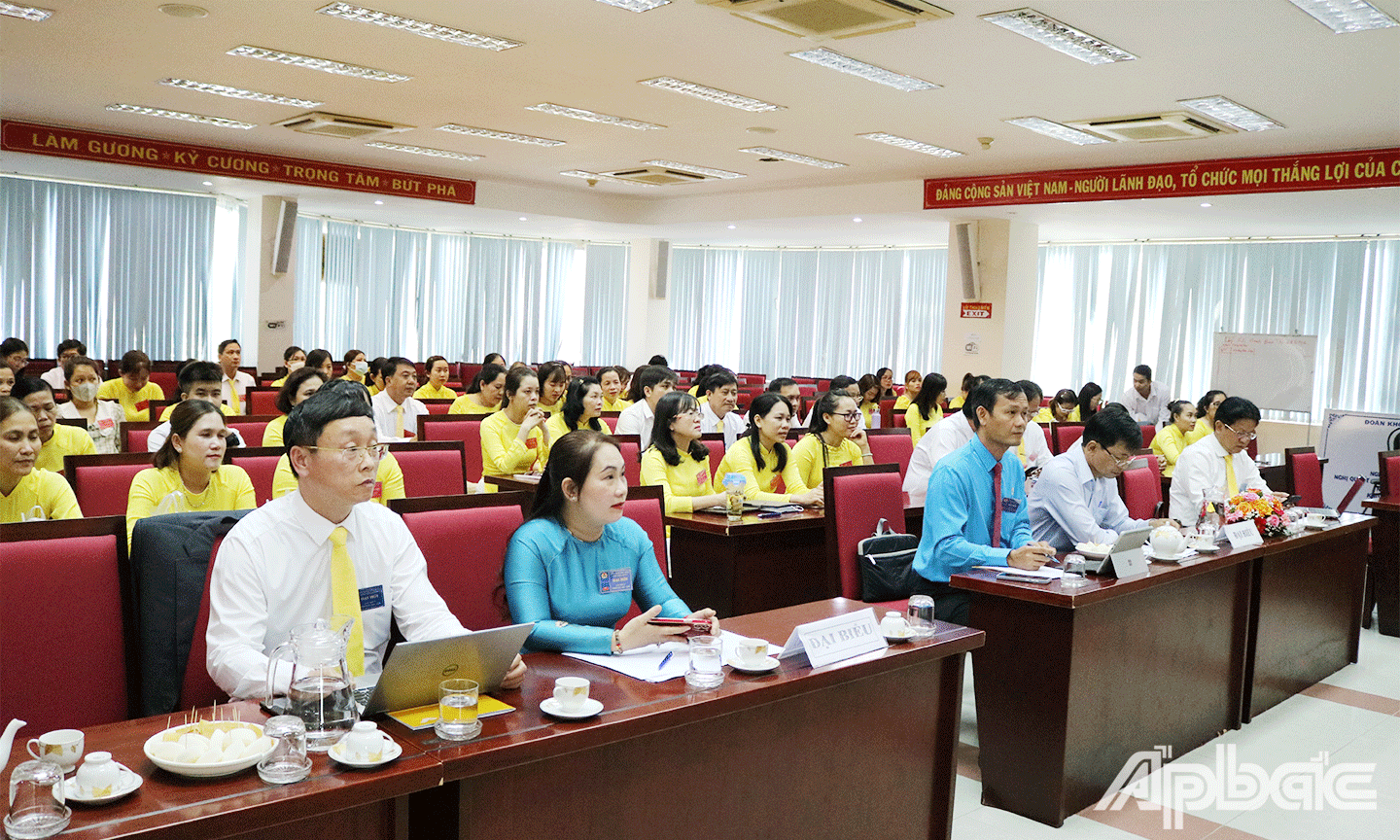Quang cảnh Đại hội CĐCS Bưu điện tỉnh Tiền Giang 