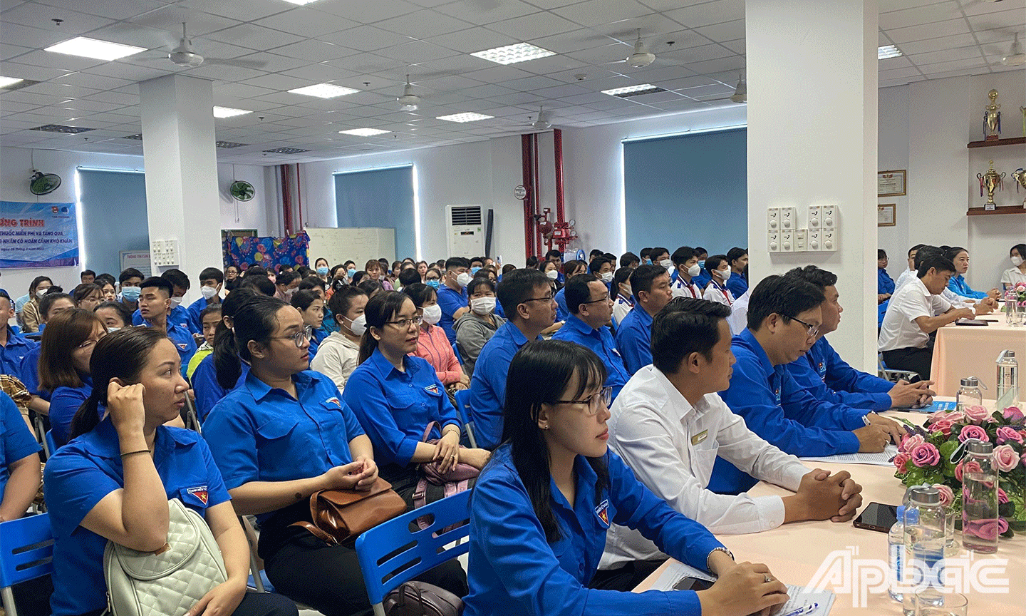 Đoàn viên thanh niên tham dự Ngày hội đoàn viên