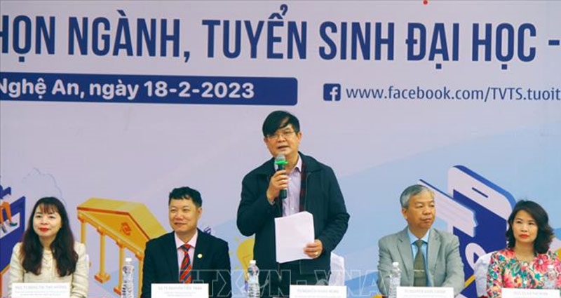Ngày hội tư vấn hướng nghiệp 2023. Ảnh minh họa: TTXVN. 