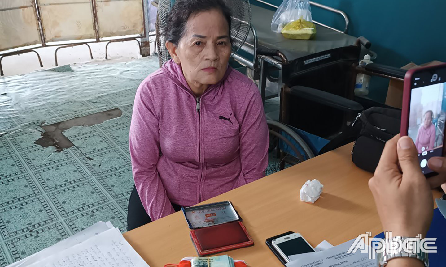 Đối tượng bị tạm giữ.