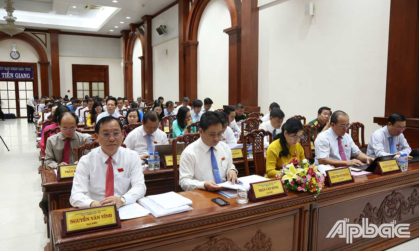 Các đại biểu tham dự kỳ họp. 