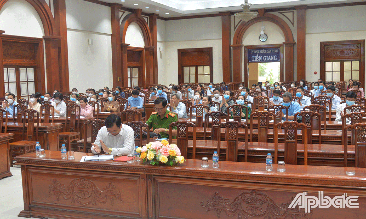 Quang cảnh buổi tập huấn.