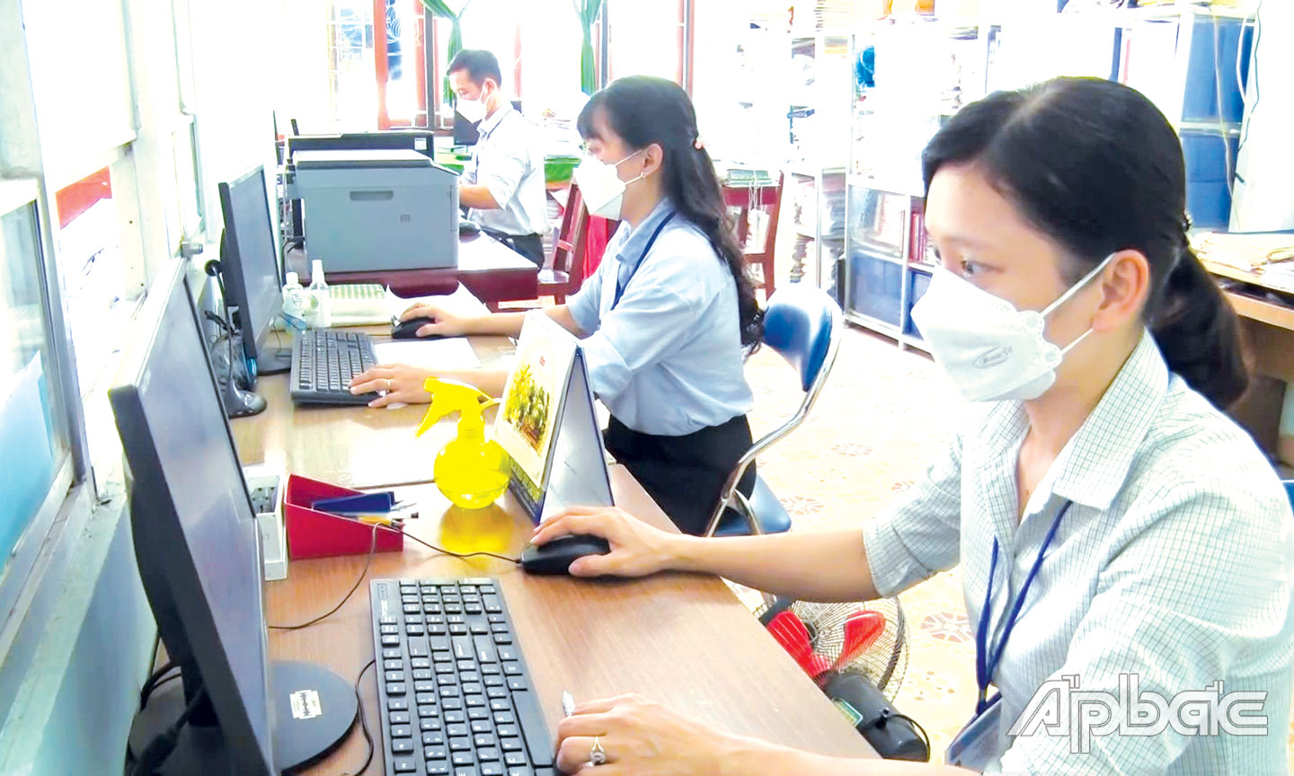 Bộ phận Một cửa của xã Phú Quý.