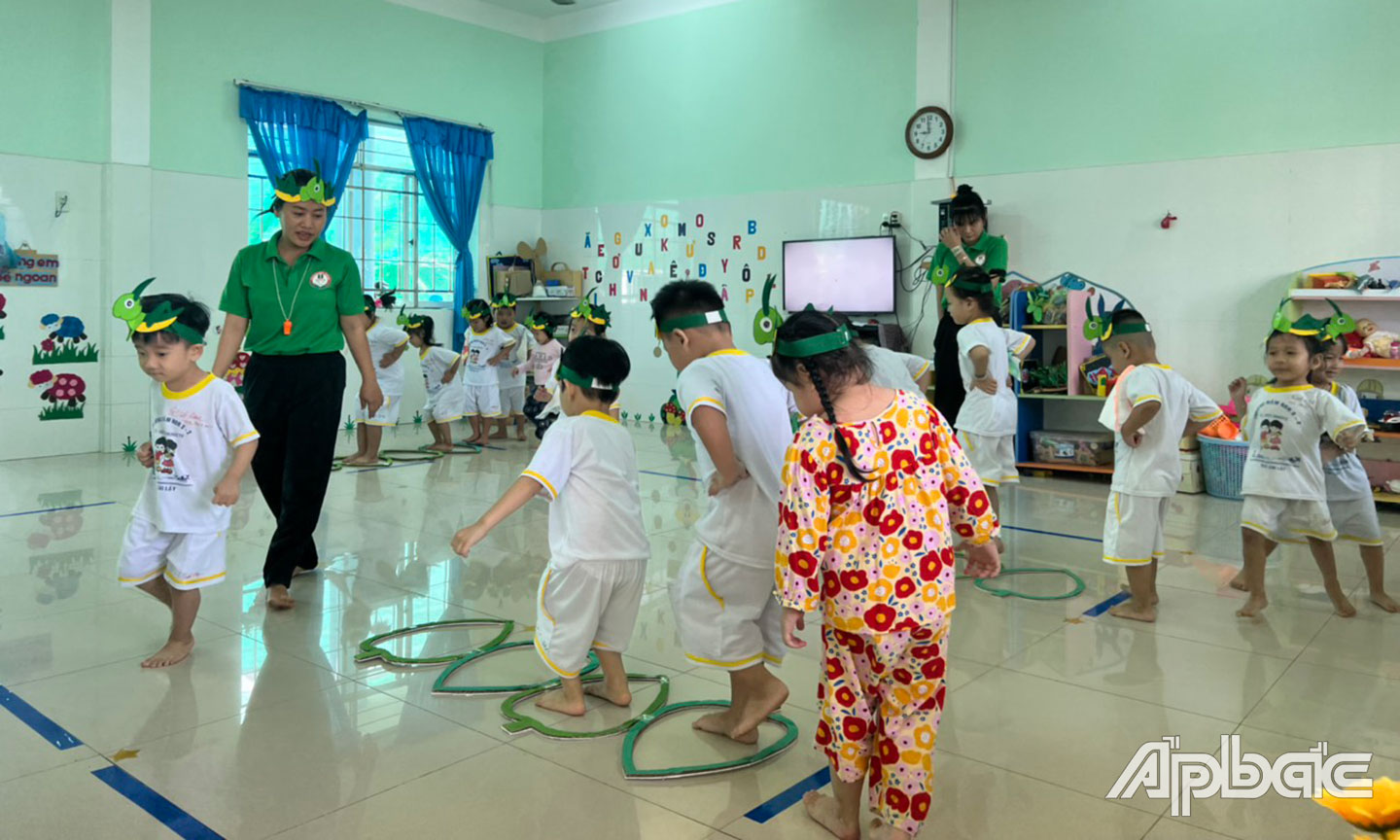 Giờ học của trẻ ở Trường Mầm non 3-2.