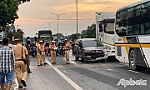 Bắt đối tượng nghi trộm xe tẩu thoát bằng ô tô