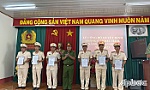 Công an huyện Gò Công Tây: Thăng cấp bậc hàm, nâng bậc lương năm 2023