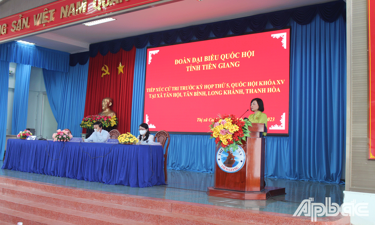 Đại biểu Nguyễn Thanh Cầm phát biểu. 