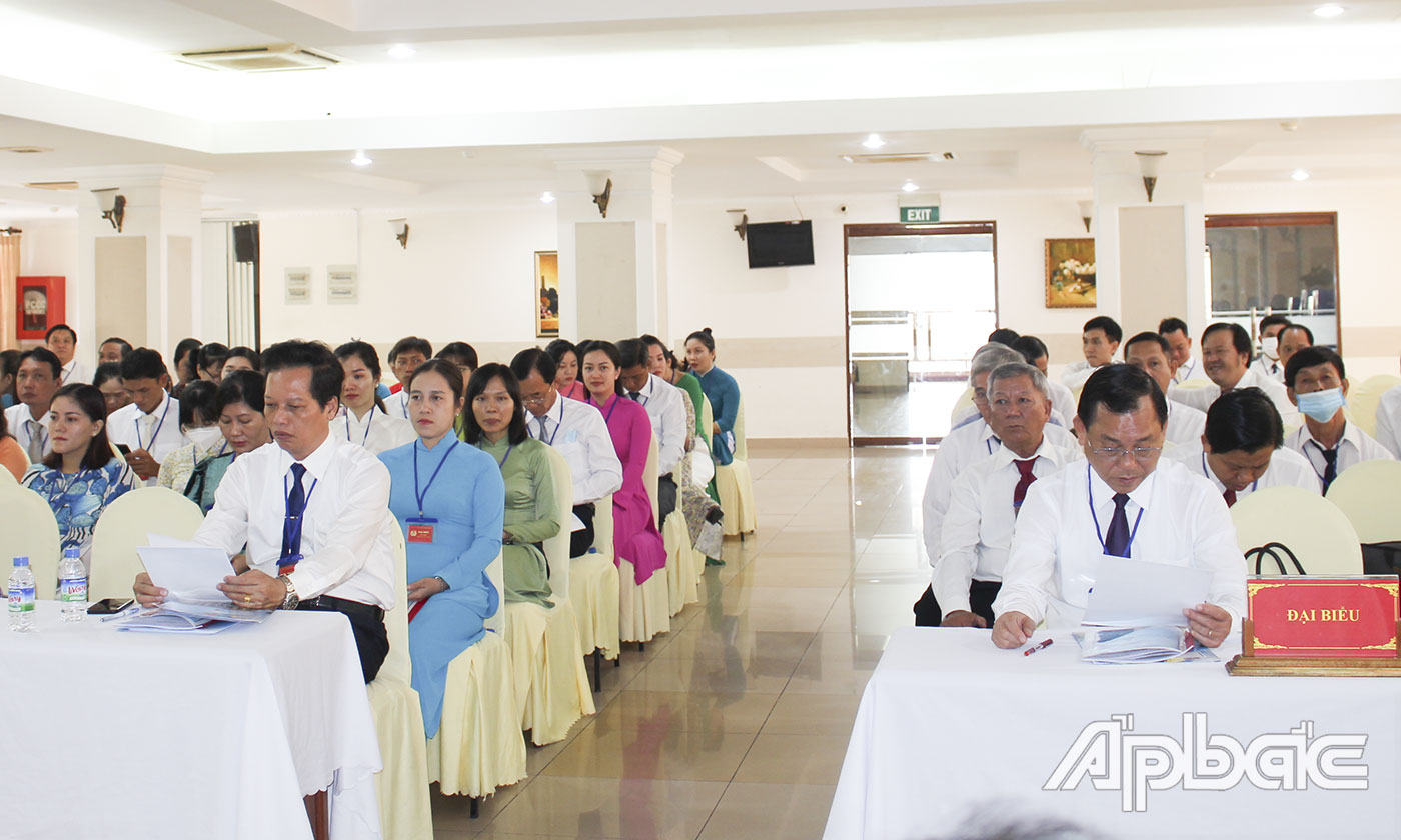 Quang cảnh diễn ra Đại hội. 