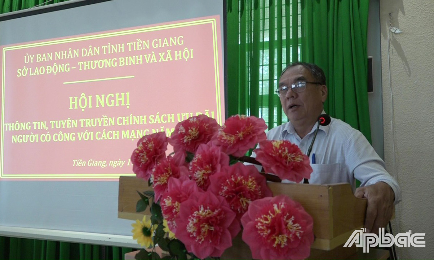 Đồng chí Phan Thanh Vân phát biểu tại hội nghị