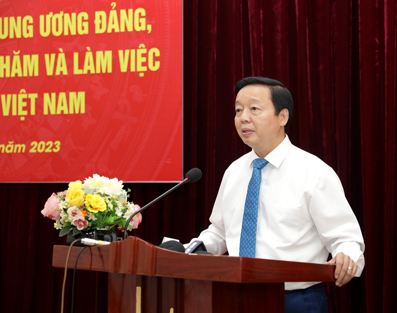 Phó Thủ tướng Trần Hồng Hà phát biểu. Ảnh: VA