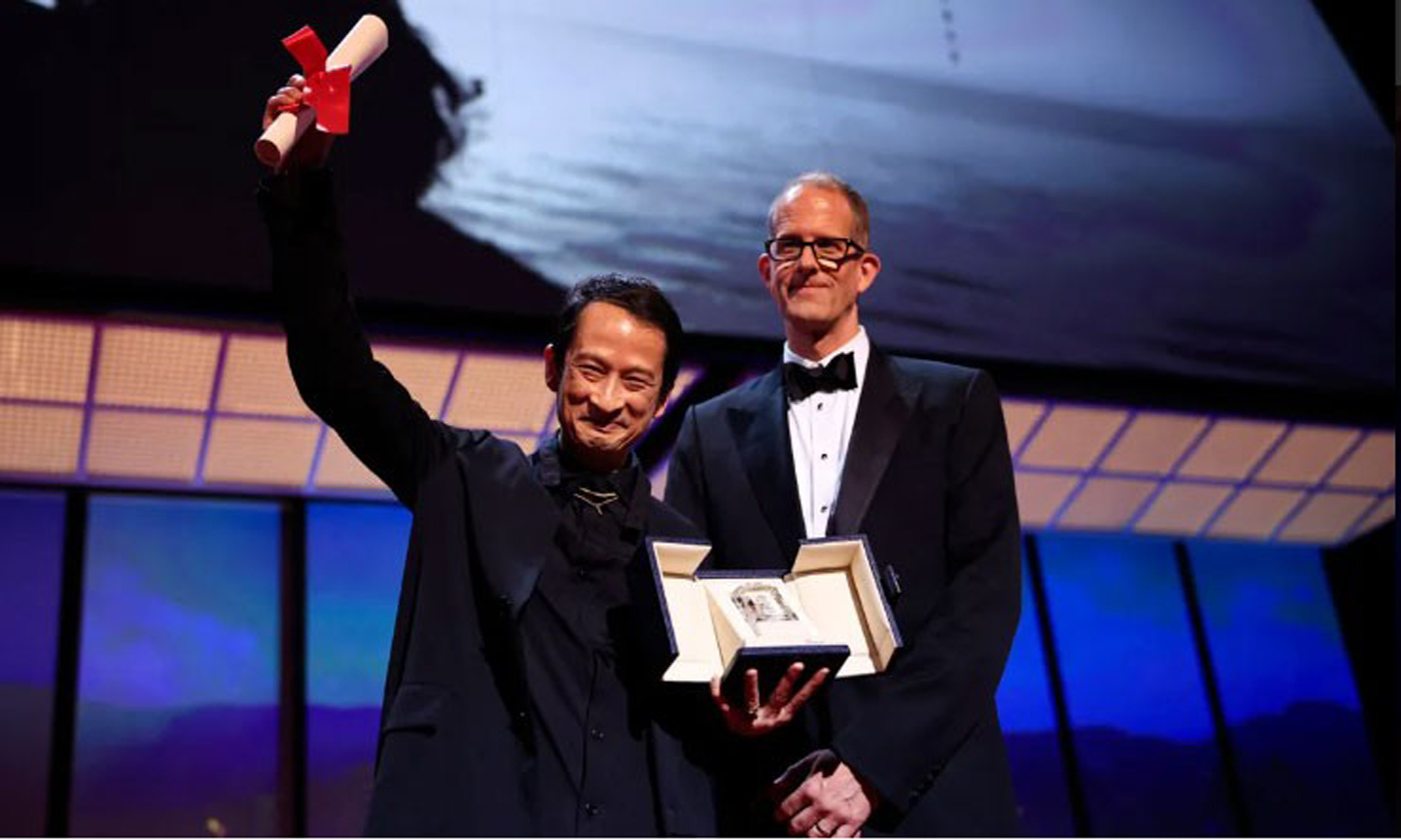 Đạo diễn Trần Anh Hùng nhận giải Đạo diễn xuất sắc nhất tại Cannes 2023. (Ảnh: festival-cannes.com)