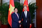 Thủ tướng Phạm Minh Chính hội kiến Ủy viên trưởng Nhân đại toàn quốc Trung Quốc