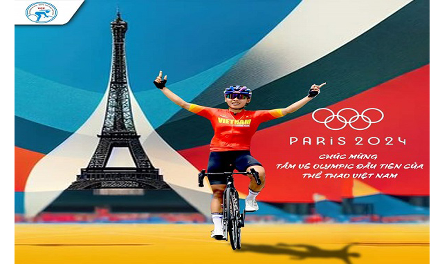 Nguyễn Thị Thật trở thành VĐV Việt Nam đầu tiên giành tấm vé tham dự Thế vận hội Olympic mùa hè Paris 2024. Ảnh: Liên đoàn xe đạp - mô tô thể thao Việt Nam