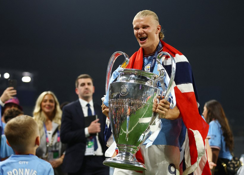 Haaland vô địch Champions League 2023. Ảnh: ITN.