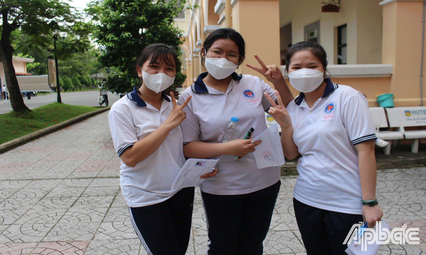 TS Trường THPT Nguyễn Đình Chiểu tự tin bước vào kỳ thi.