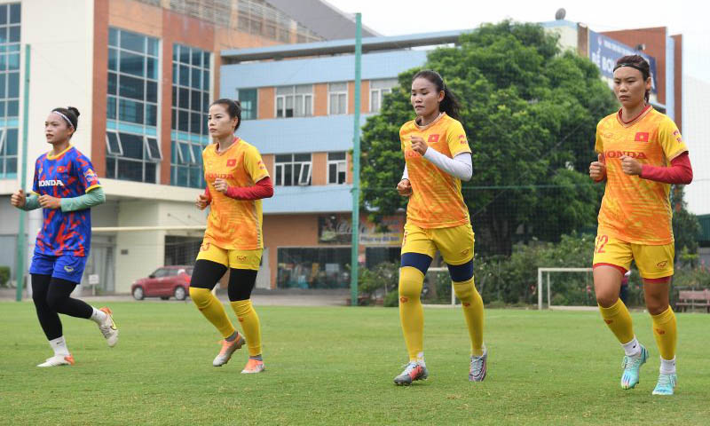 ĐT nữ Việt Nam chuẩn bị kỹ lưỡng cho World Cup. Ảnh: Xuân Hà/VFF