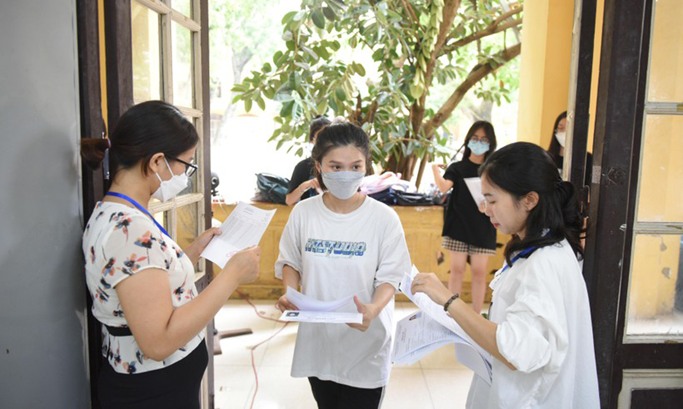 Thí sinh thi tốt nghiệp THPT năm 2023. Ảnh: Thế Đại.