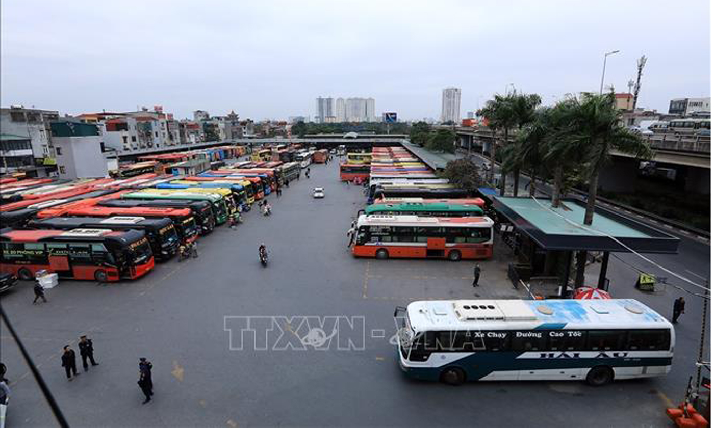 Bến xe Nước Ngầm. Ảnh (tư liệu) minh họa: Tuấn Anh/TTXVN