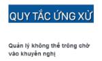 Quản lý không thể trông chờ vào khuyến nghị