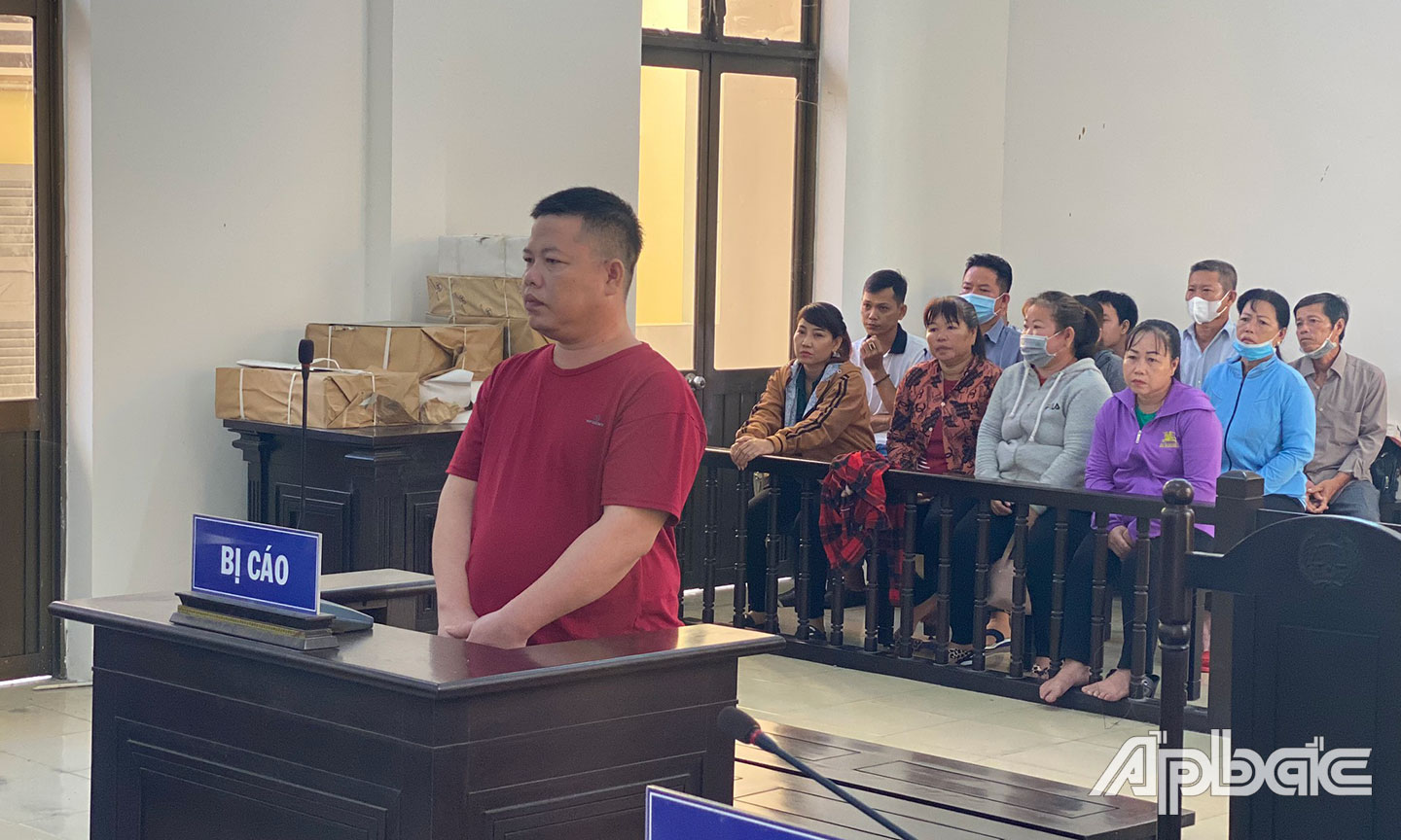 Bị cáo tại HĐXX.