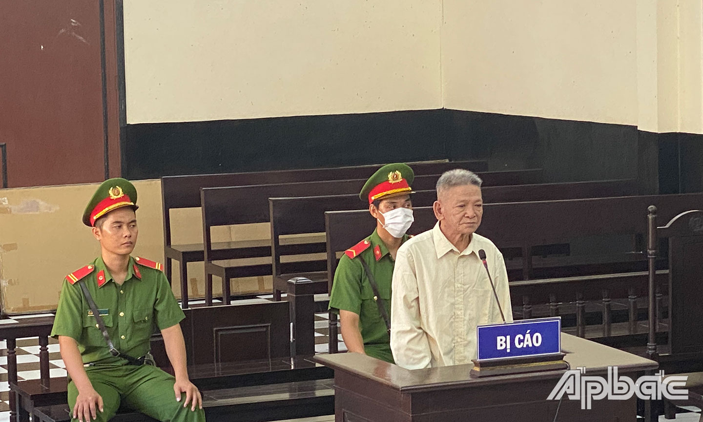 Bị cáo tại HĐXX.