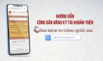Hướng dẫn công dân đăng ký tài khoản trên Cổng dịch vụ công Quốc gia