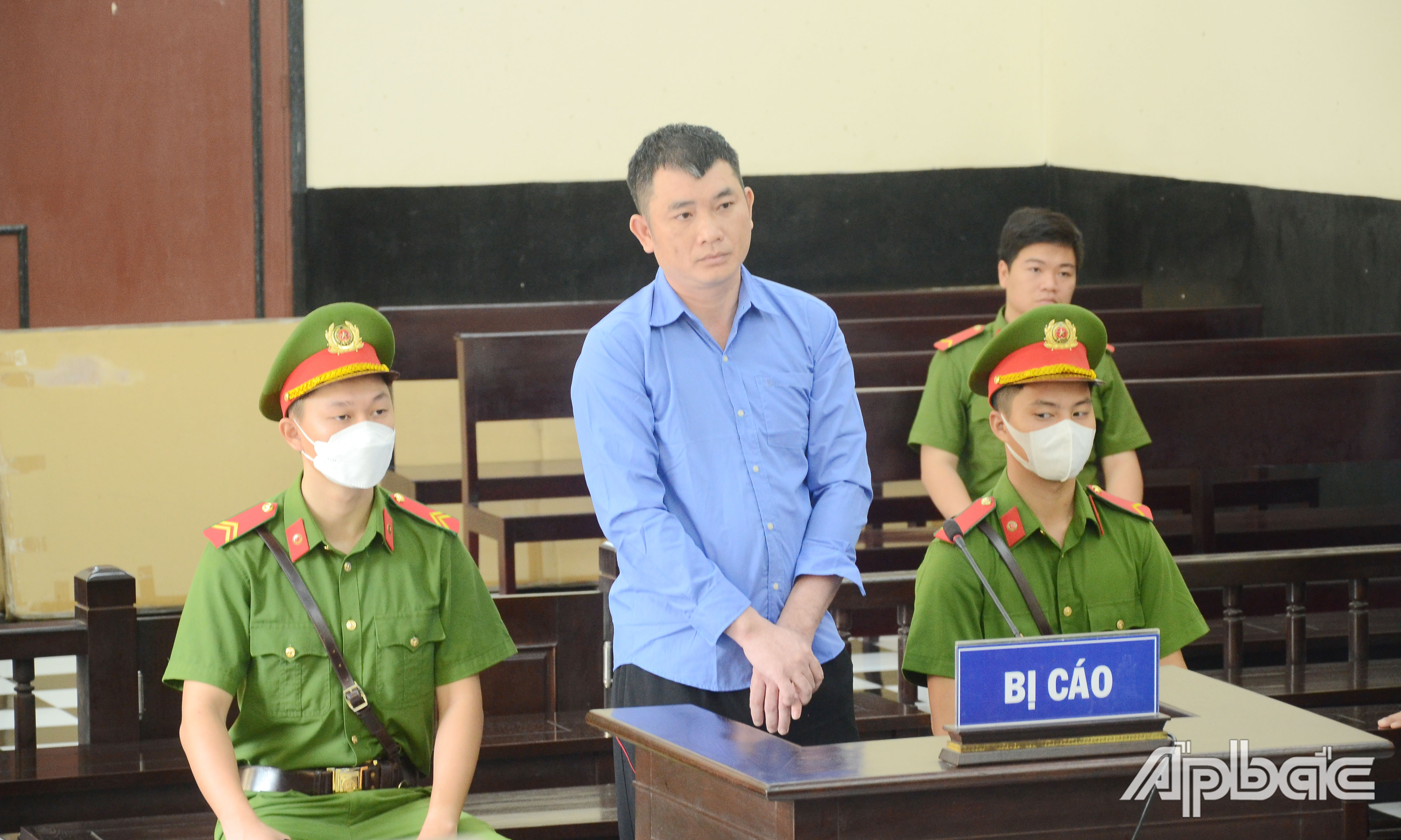 Bị cáo Phú tại phiên tòa.
