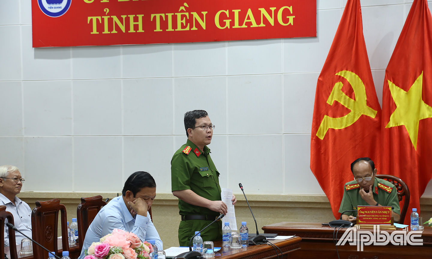 Phó Giám đốc Công an tỉnh đề xuất các gỉải pháp kéo giảm TNGT.