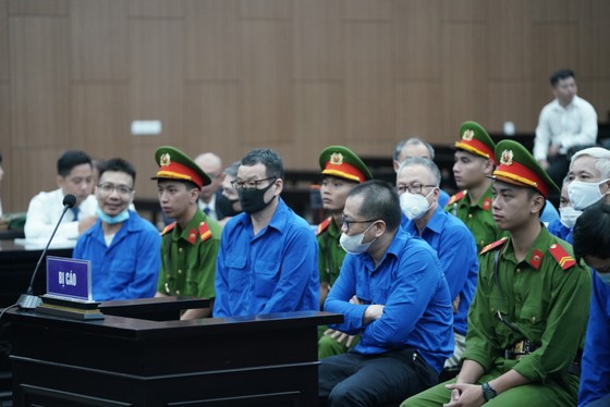 Các bị cáo tại tòa.
