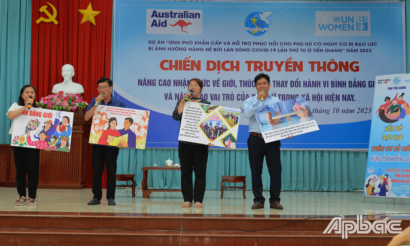Tiểu phẩm tuyên truyền tại buổi truyền thông.