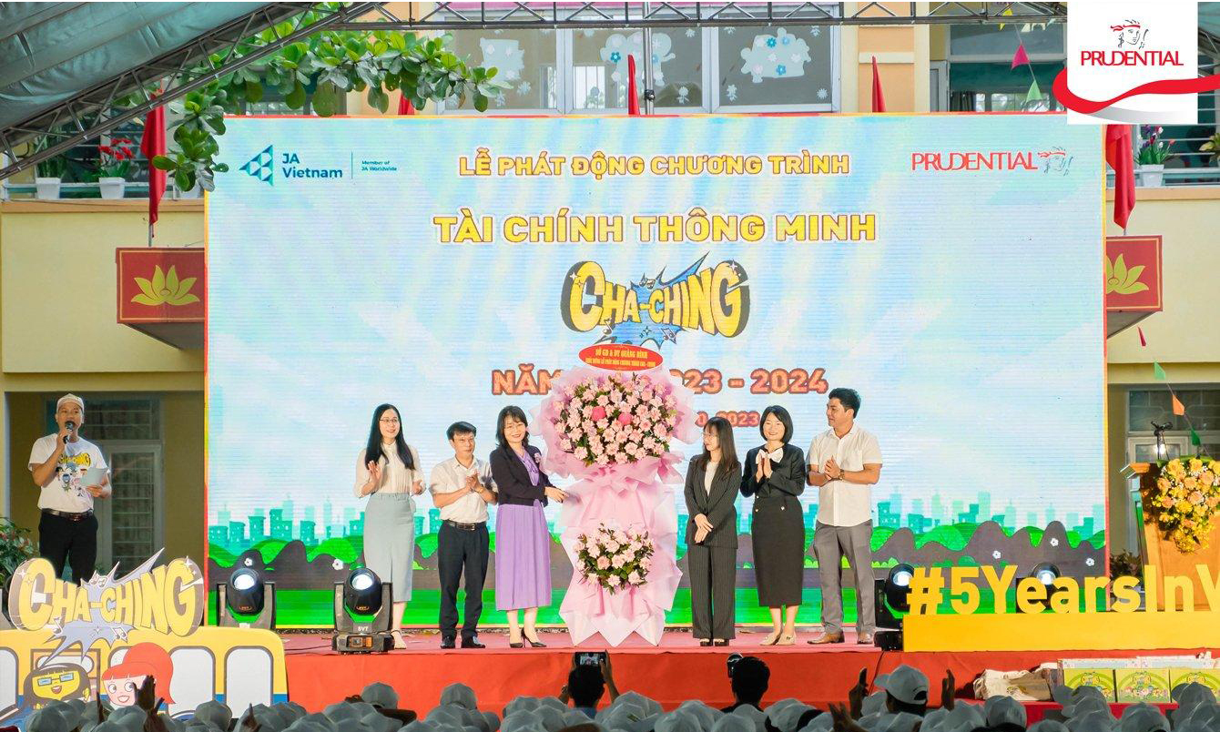 Lễ Phát động dự án tài chính thông minh Cha-Ching tại Quảng Bình đánh dấu cột mốc năm thứ 5 triển khai tại Việt Nam. Ảnh: BTC.