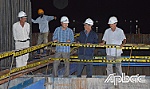 Thi công 3 ca, xuyên đêm trên công trường cầu Chợ Gạo