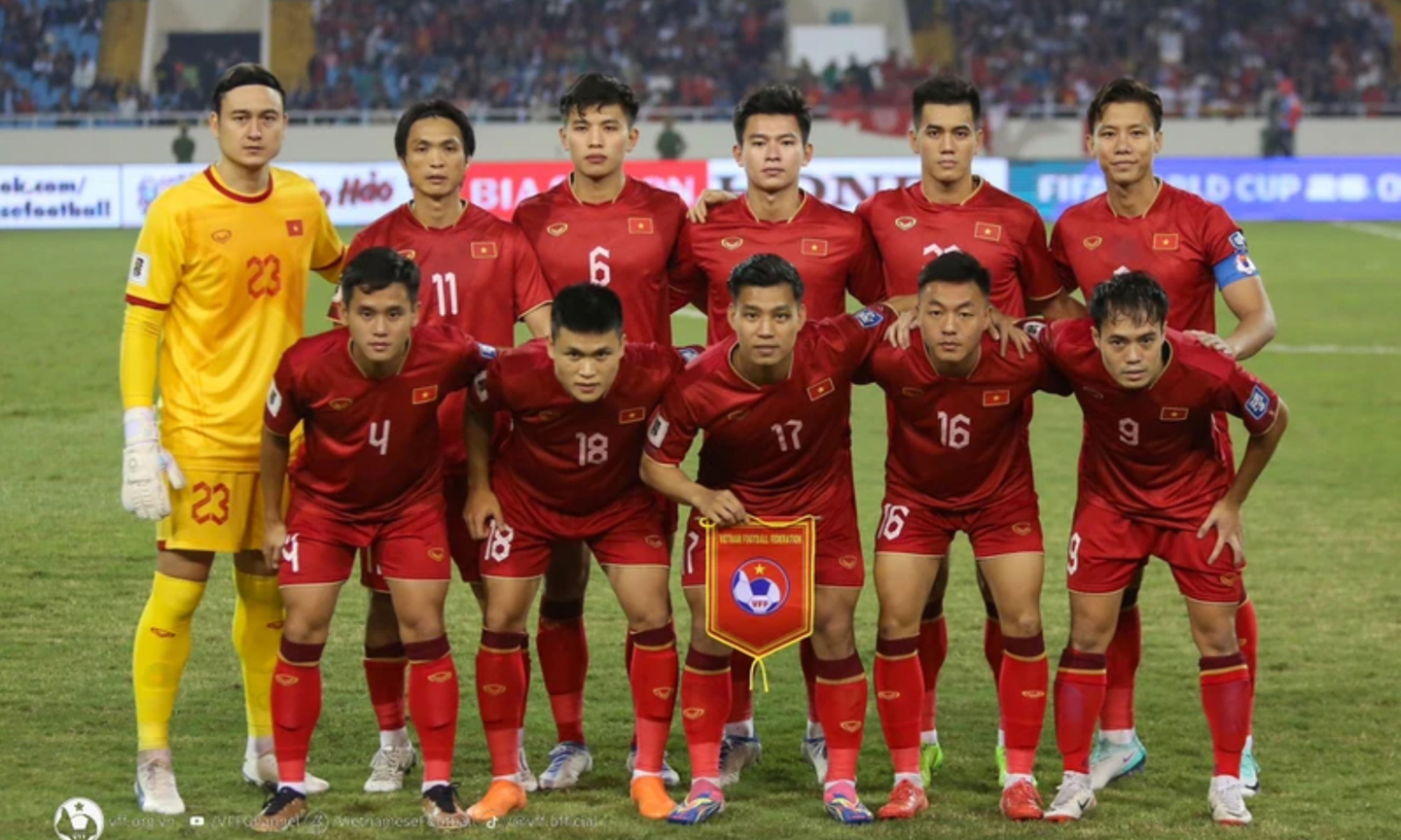 Đội tuyển Việt Nam trong tháng 11/2023. (Ảnh: VFF)