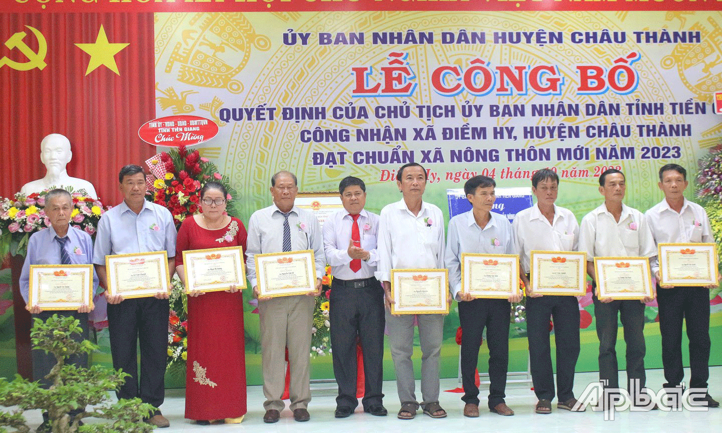 Điềm Hy, huyện Châu Thành ra mắt xã NTM trong năm 2023.