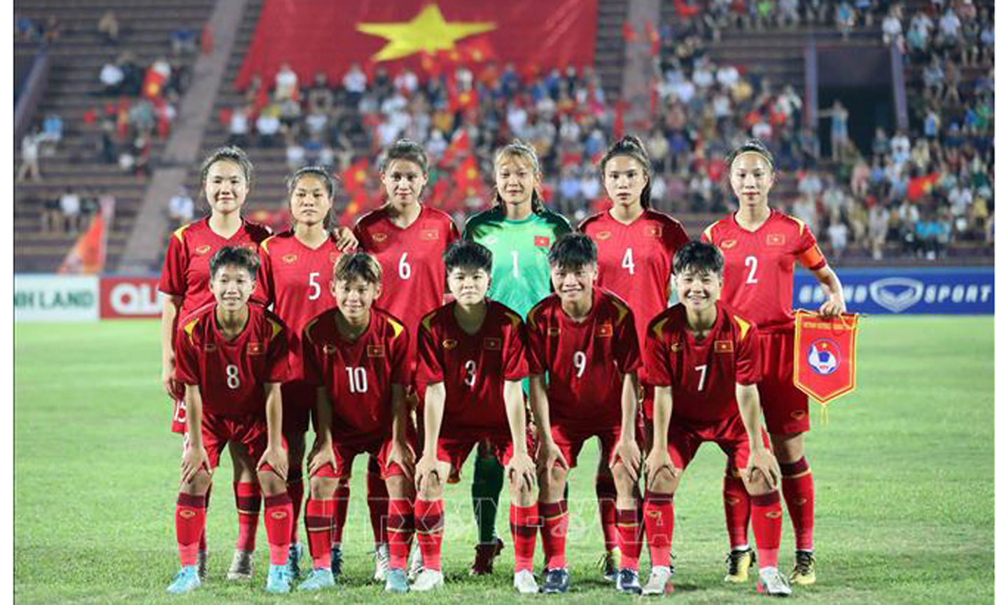 Đội tuyển U20 nữ Việt Nam. Ảnh: Trung Kiên/TTXVN