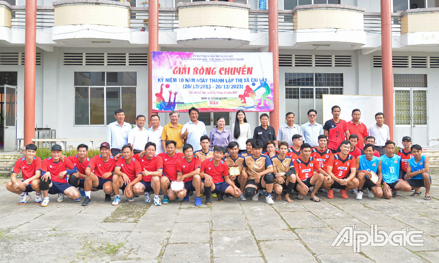 Các đơn vị tham gia Giải bóng chuyền.