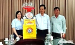 Phó Chủ tịch UBND tỉnh Tiền Giang Nguyễn Thành Diệu chúc tết Trung tâm Kiểm soát bệnh tật