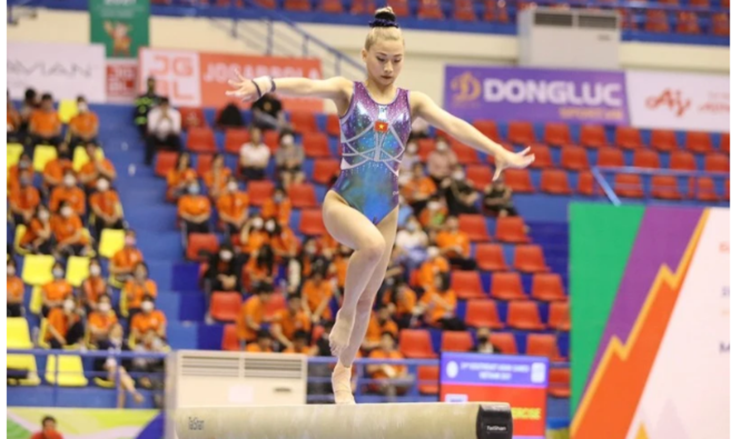 Vận động viên Phạm Như Phương từng giành hai huy chương Bạc và hai huy chương Đồng tại SEA Games 31 (Ảnh TIỀN PHONG)