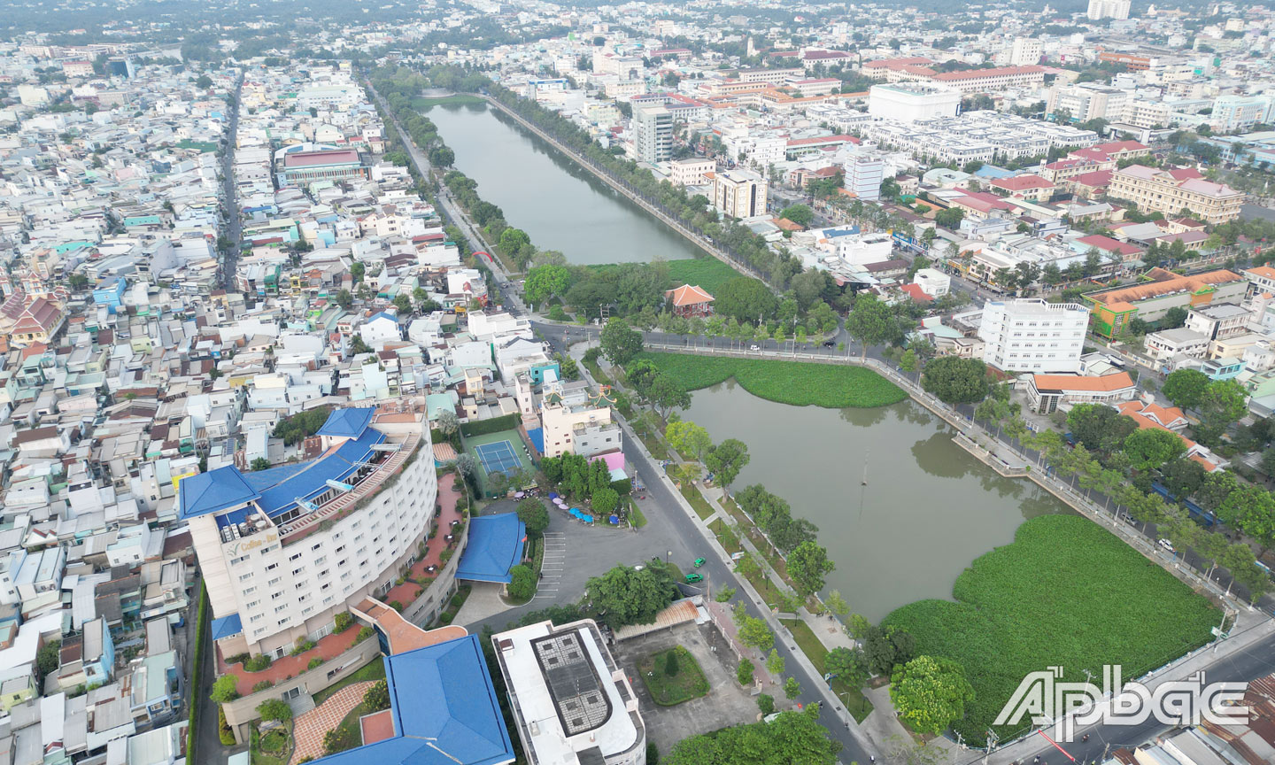 TP. Mỹ Tho đẩy mạnh đầu tư phát triển đô thị.                                                                                                                                                                                                                                 Ảnh:   CAO LẬP ĐỨC
