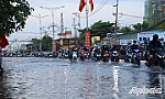 TP. Mỹ Tho: Nhiều tuyến đường, nhà cửa bị ngập do triều cường dâng cao