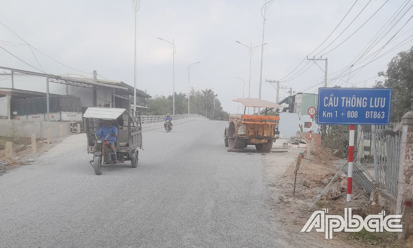 Cầu Thông Lưu hiện đã hoàn thành và đưa vào sử dụng.